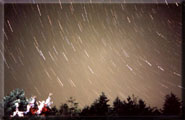 Neat star trails... can you guess whats in the middle?