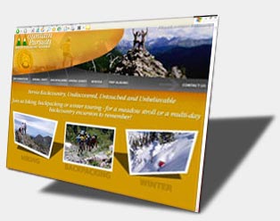 Click here to view Mountain Pursuits *after* the redesign